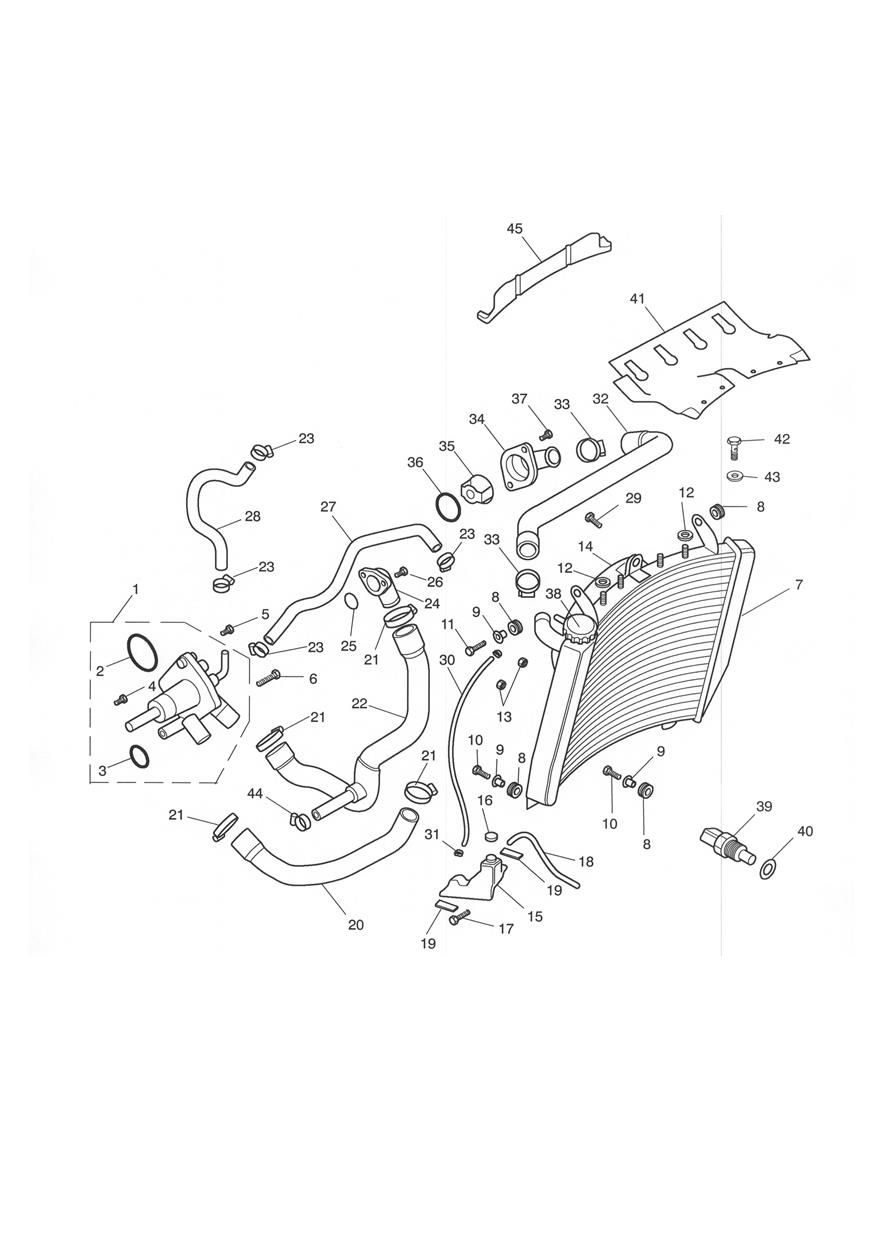SYSTEME DE REFROIDISSEMENT POUR DAYTONA 600 2004