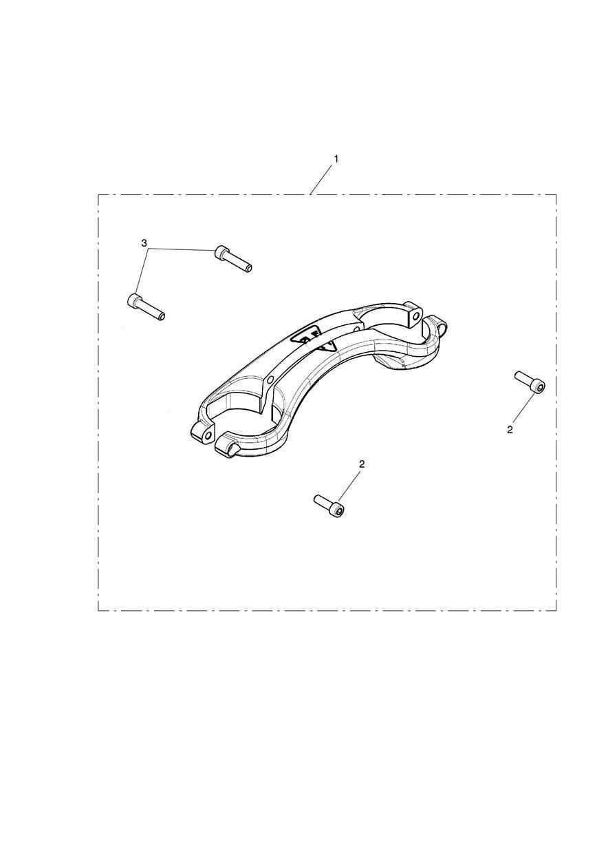 ASSEMBLAGE DE RENFORT DE FOURCHE POUR THRUXTON 1200 DUAL SEAT 2016