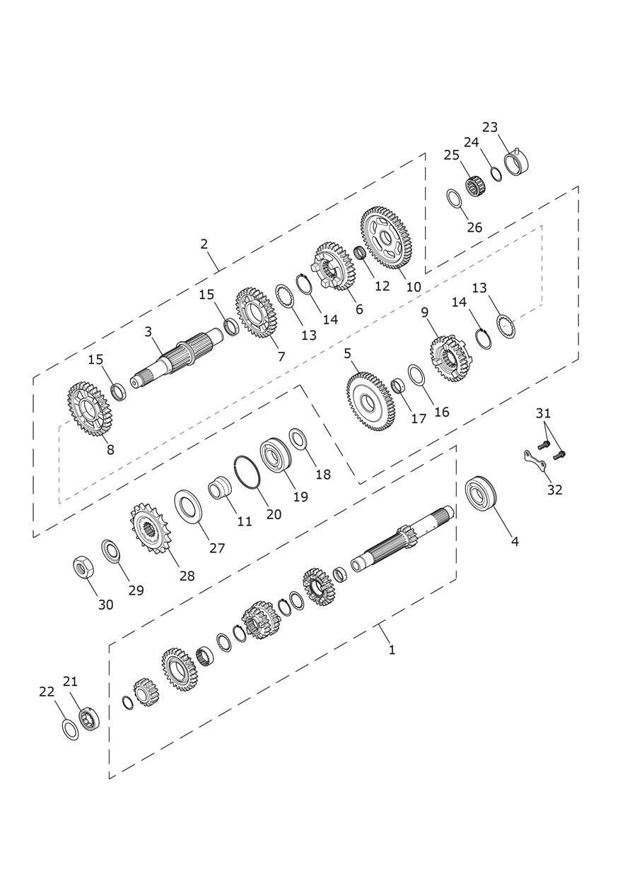 TRANSMISSION POUR THRUXTON 1200 DUAL SEAT 2016