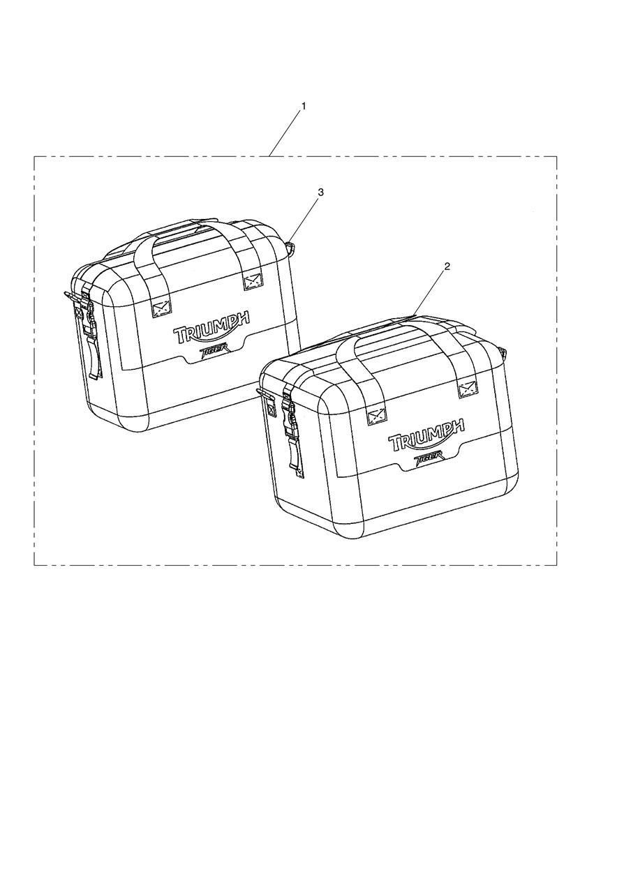 SAC INTERIEUR PAIRE POUR TIGER 800 2011