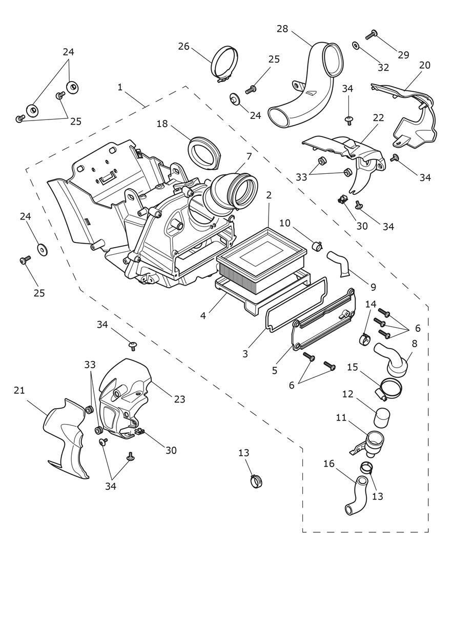 BOITE A AIR POUR SCRAMBLER 900 2023