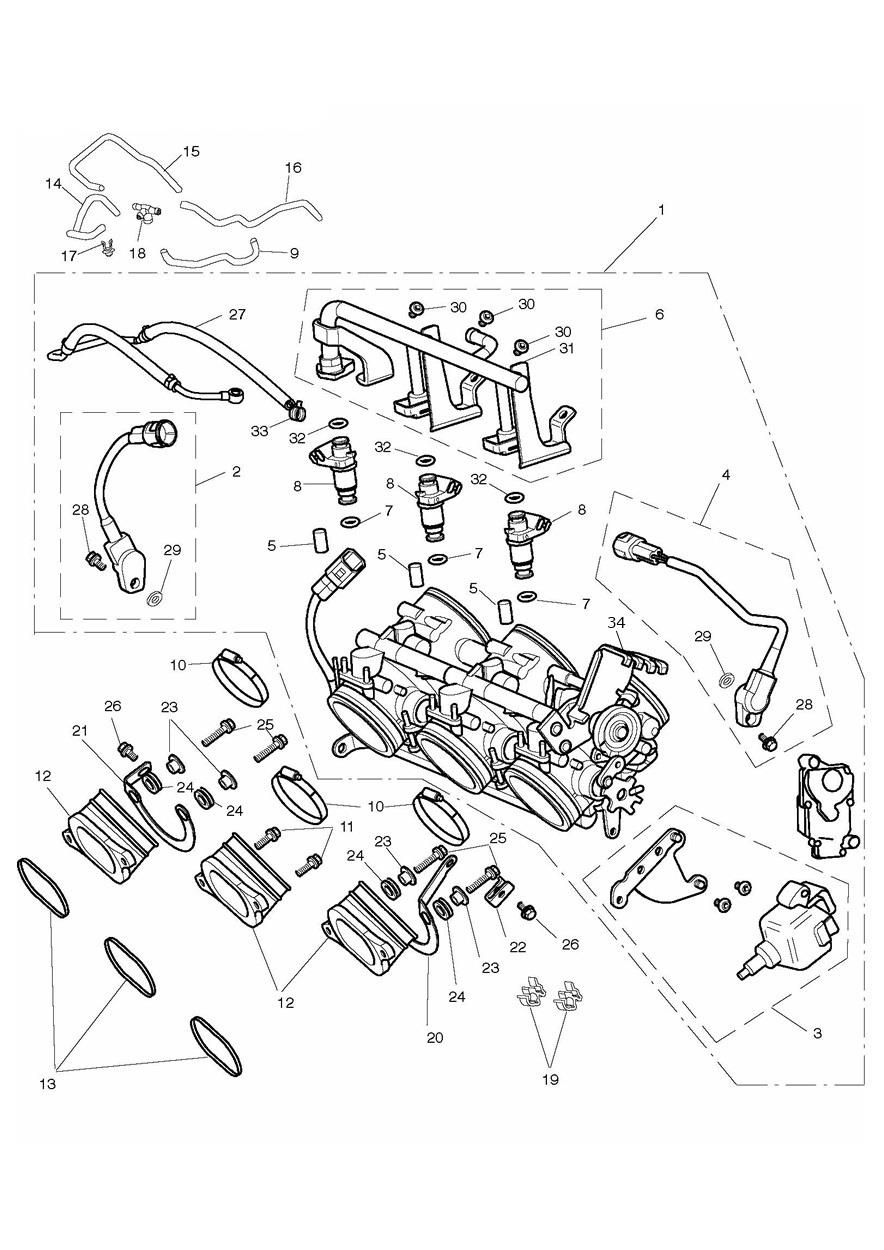 ACCELERATEURS INJECTEURS ET RAMPE DE CARBURANT POUR ROCKET III TOURING 2008