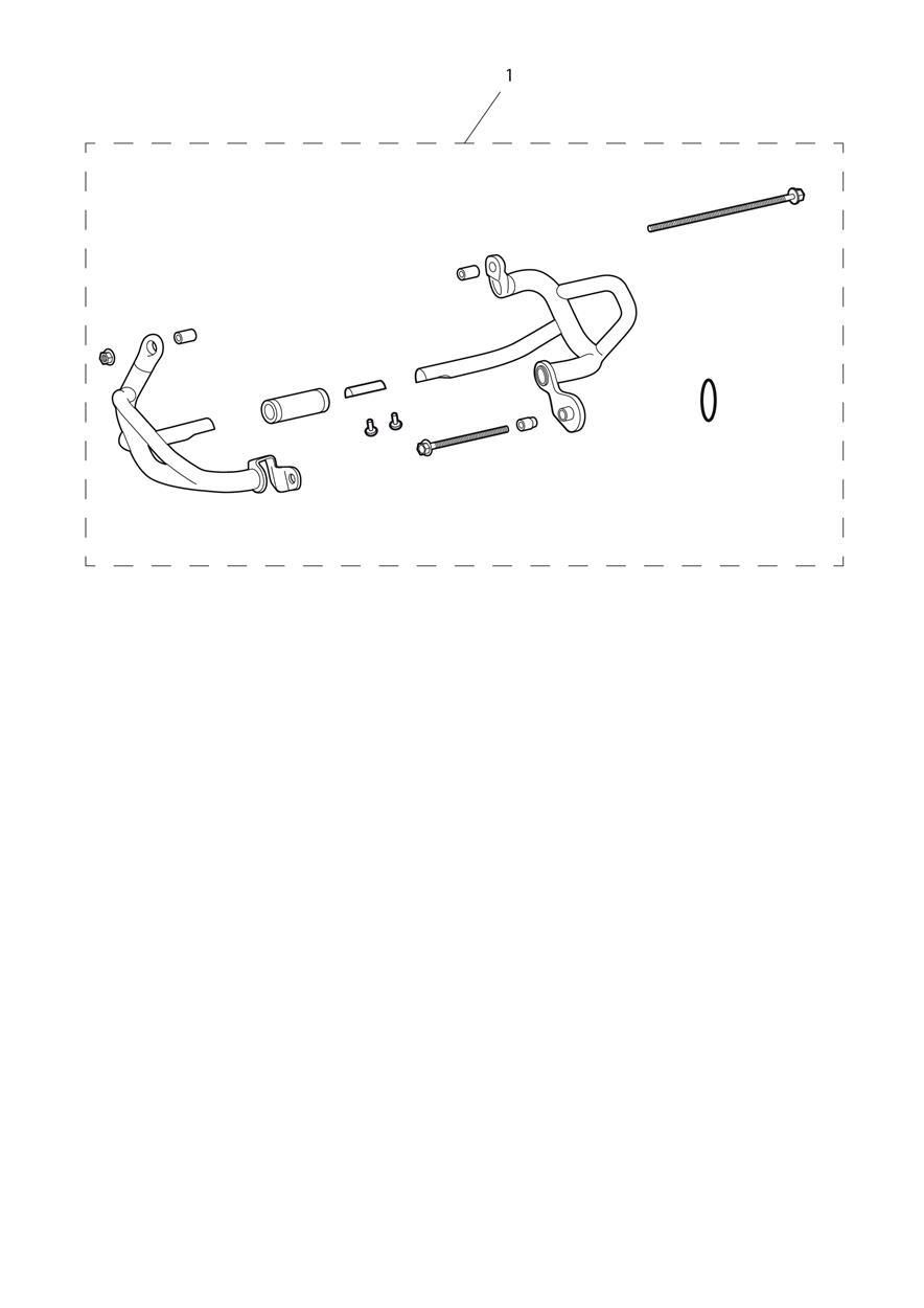 BARRES DE PROTECTION INFERIEURES DU MOTEUR POUR SCRAMBLER 400 X 2024