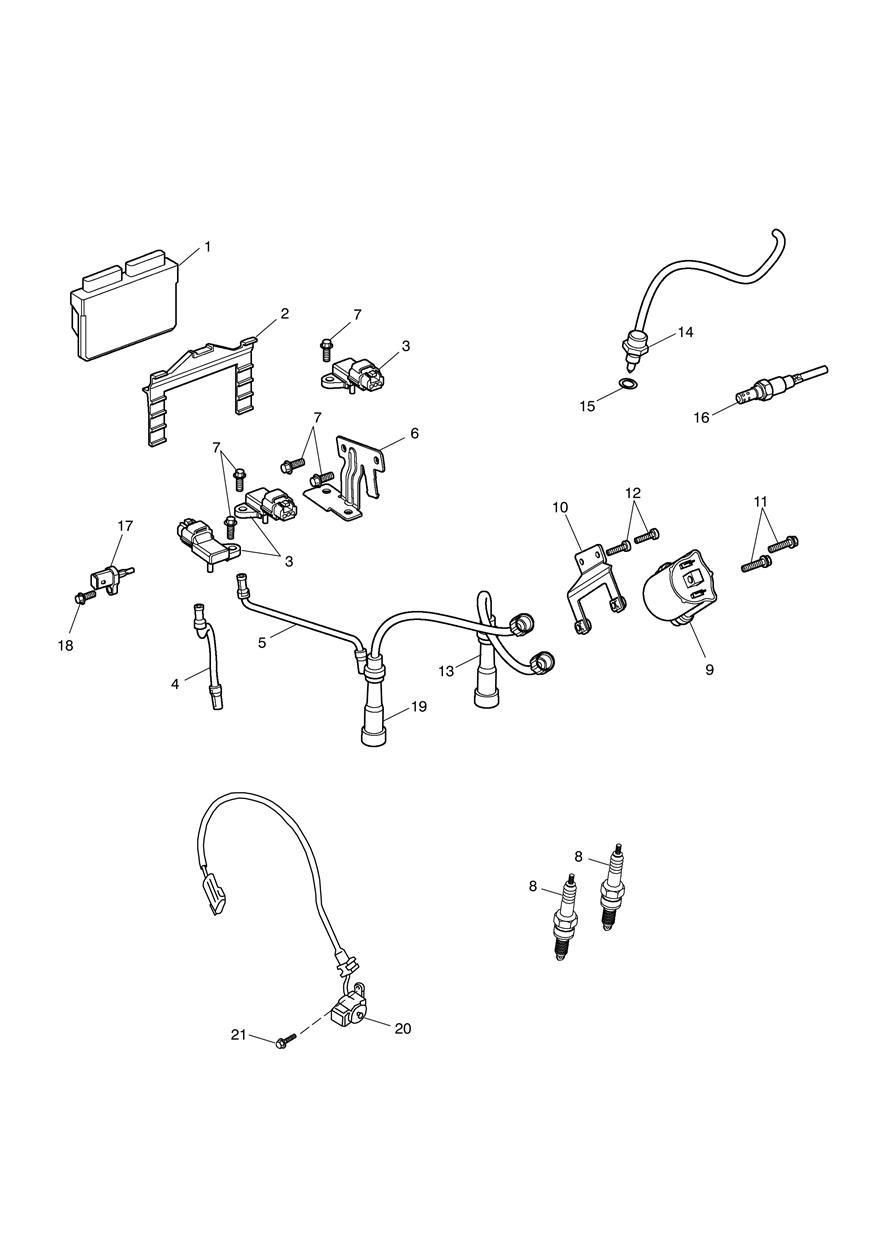 SYSTEME D ALLUMAGE POUR BONNEVILLE BLACK ENGINE EFI 2008