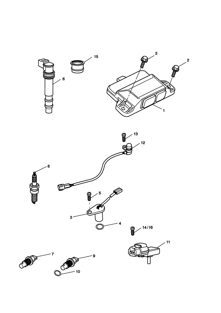 SYSTEME DE GESTION DU MOTEUR POUR SPRINT ST 1050CCM 2005