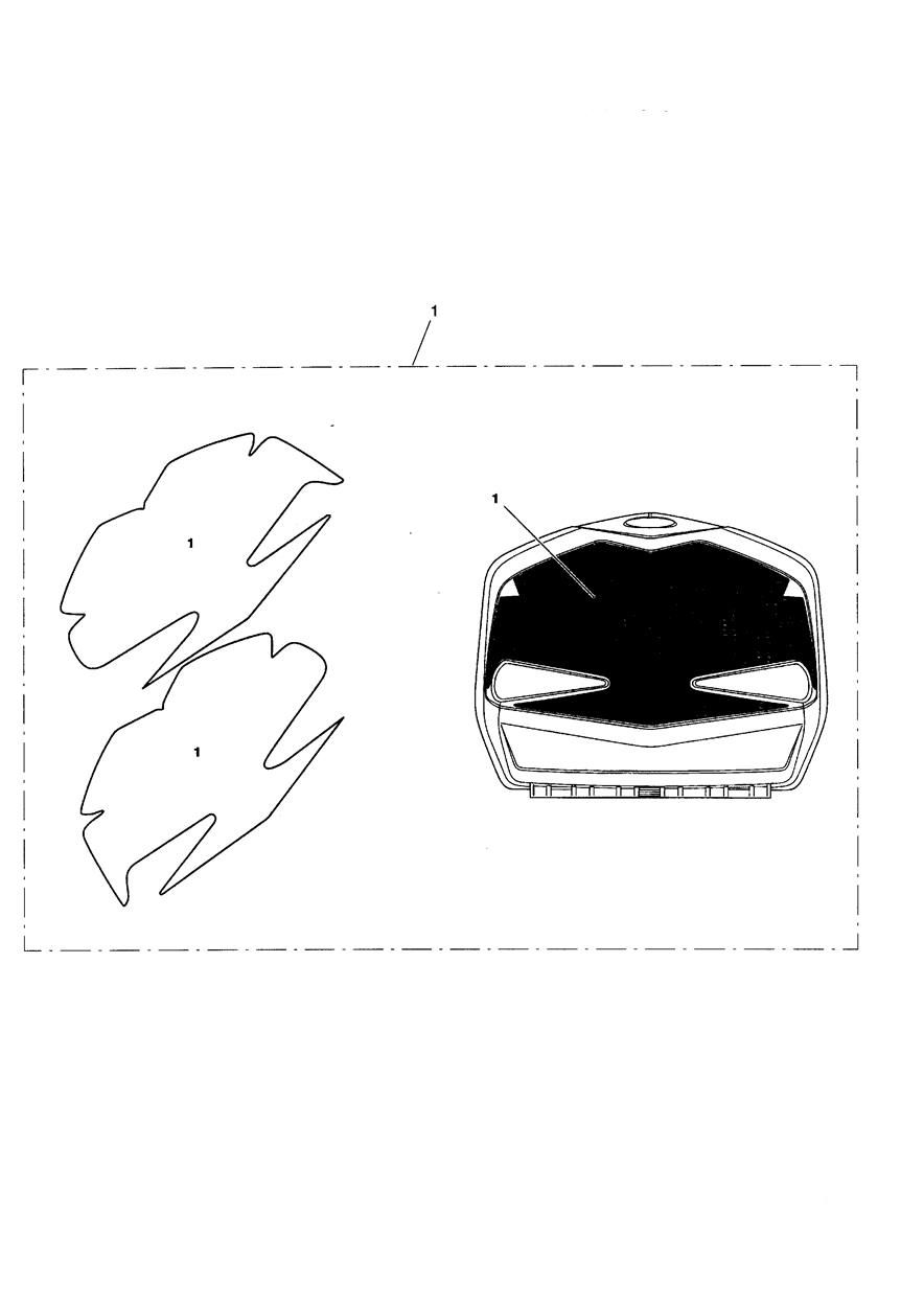 KIT DE PROTECTION PEINTURE TYPE 6 MAT EDITION SPECIALE ABS POUR TIGER 1050 ABS SE 2009