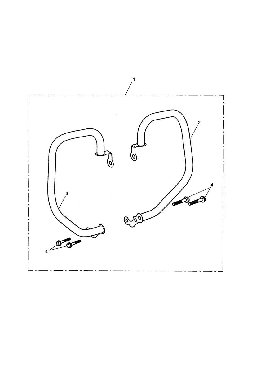 KIT DE BARRE DE PROTECTION MOTEUR POUR ROCKET III 2005