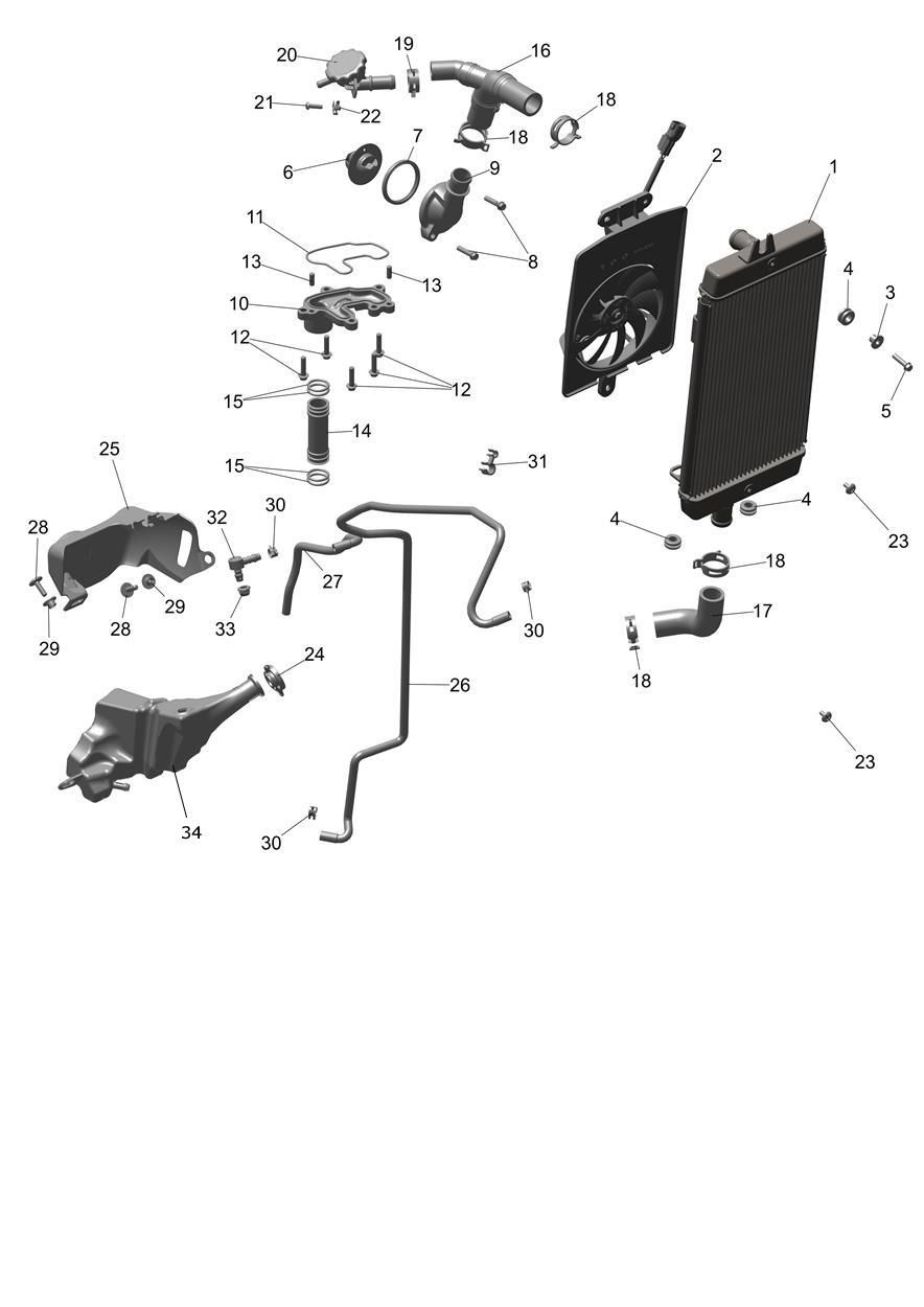 SYSTEME DE REFROIDISSEMENT POUR SPEED TWIN 900 2025