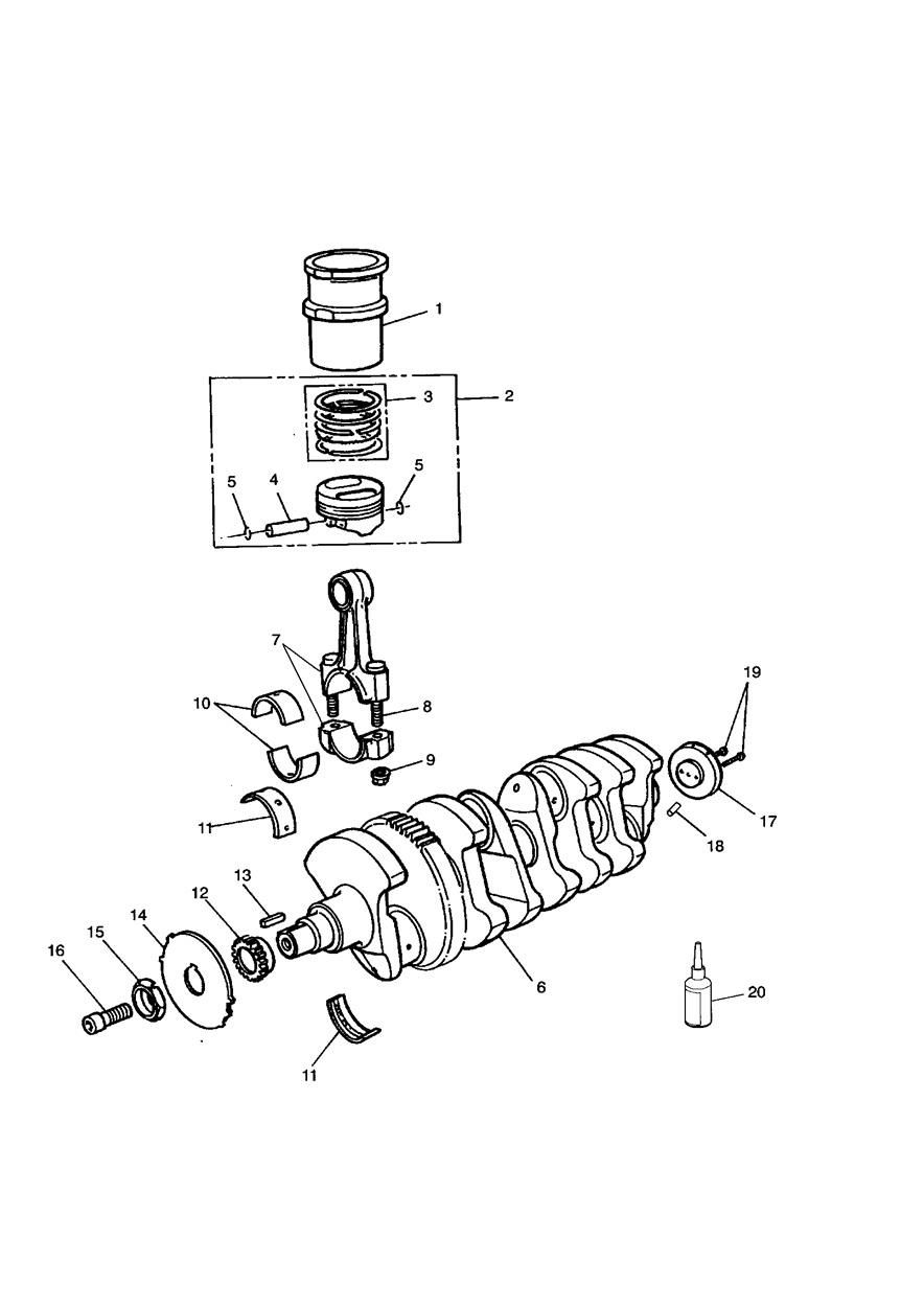 VILEBREQUIN BIELLES PISTONS ET DOUILLES POUR DAYTONA 1200 1992