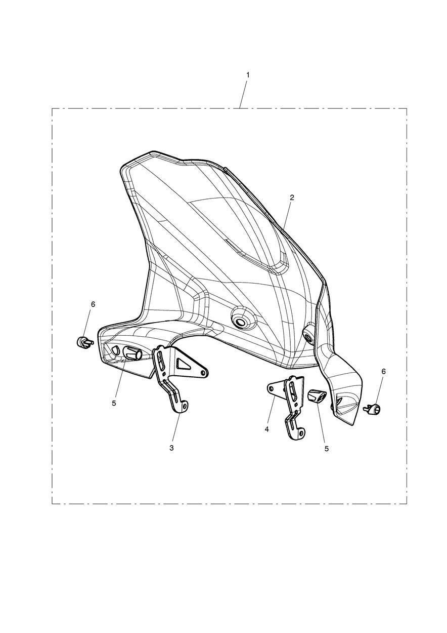 KIT DE PARE BRISE HAUT REGLABLE US POUR TIGER 800 XRT 2016