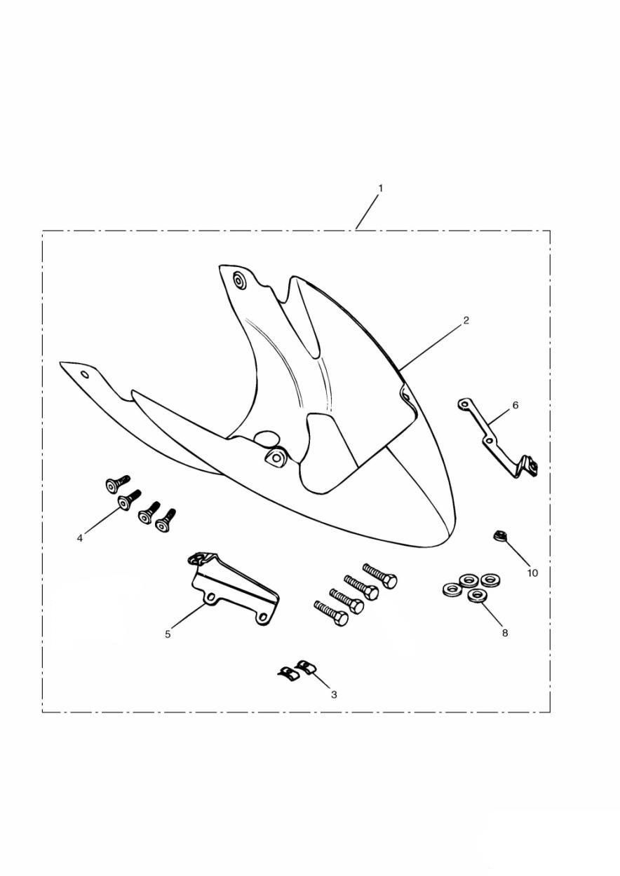KIT DE CARENAGE INFERIEUR POUR SPEED FOUR 2002