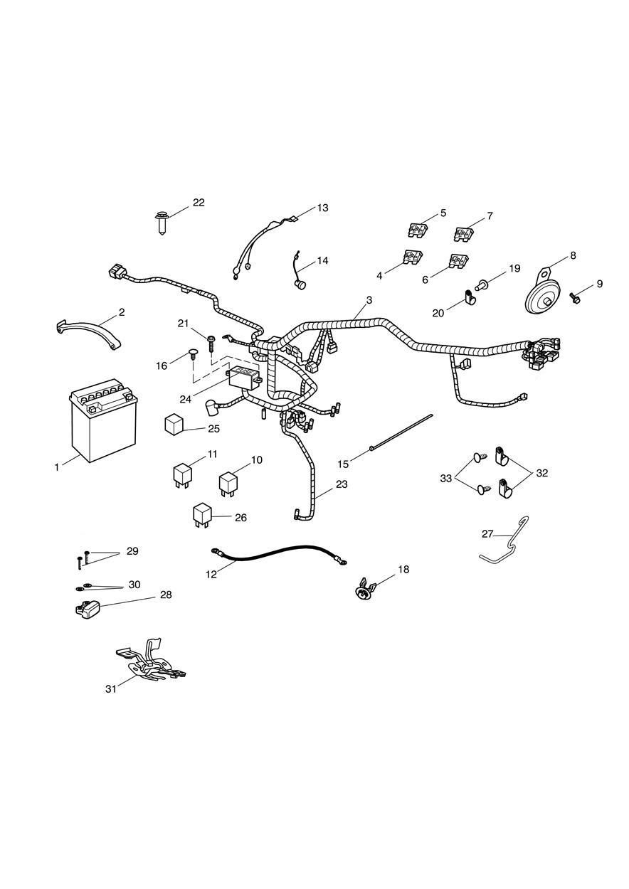 EQUIPEMENT ELECTRIQUE POUR BONNEVILLE BLACK ENGINE EFI 2008
