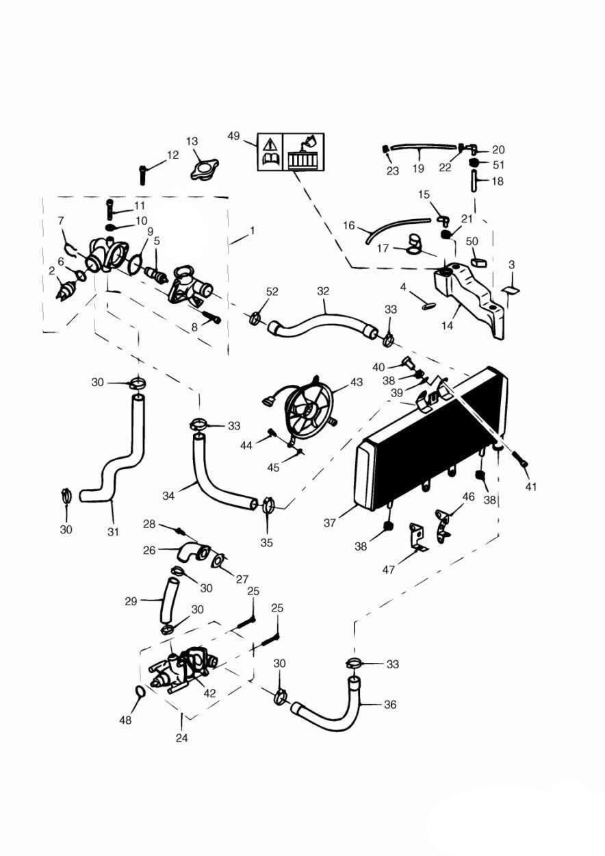 SYSTEME DE REFROIDISSEMENT POUR DAYTONA 955I 1997