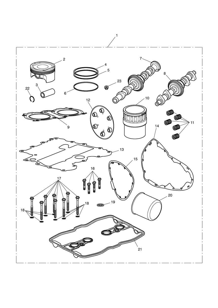 KIT DE PERFORMANCE A GROS ALESAGE 1700CM POUR THUNDERBIRD 2010