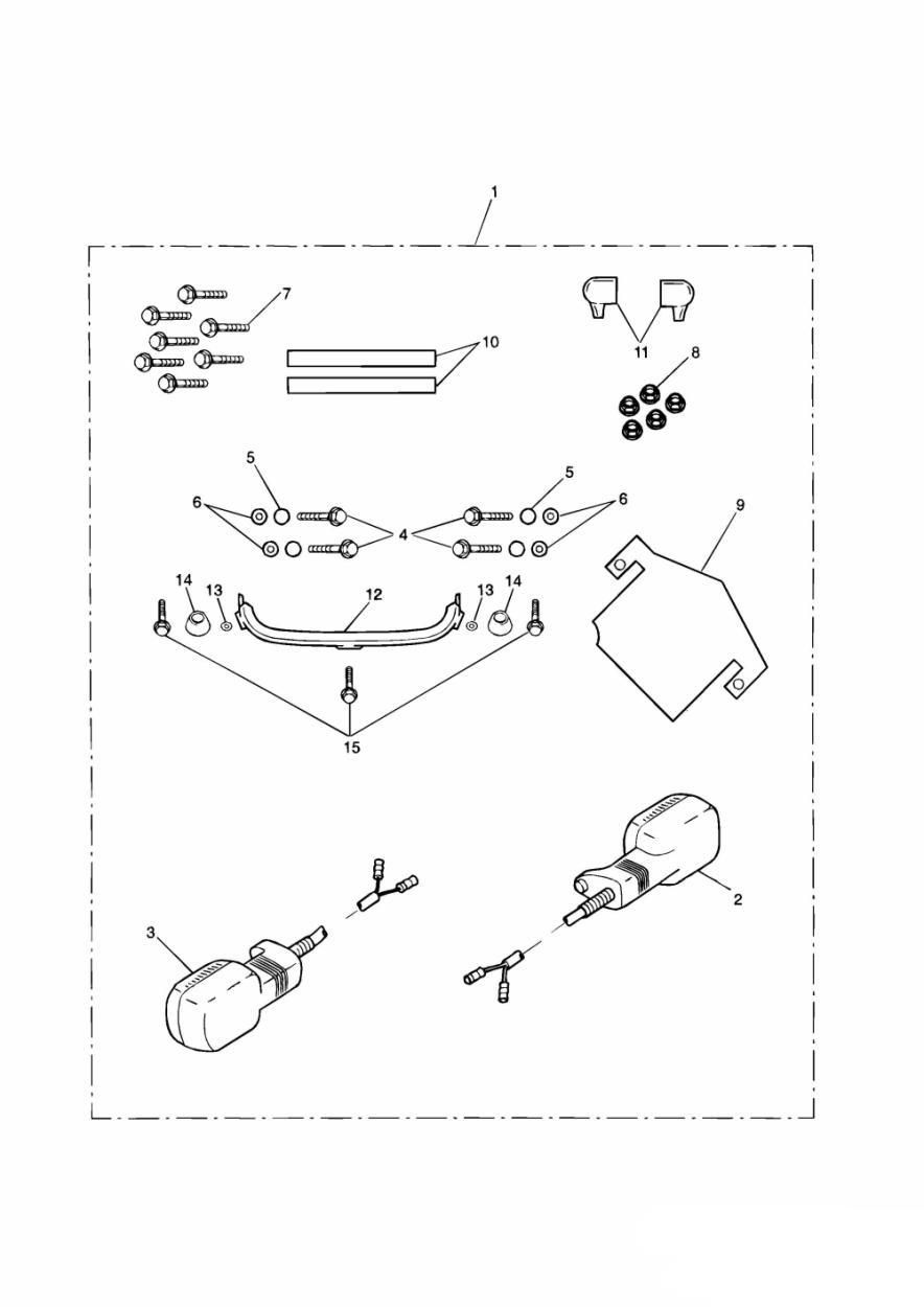 KIT DE FIXATION DE SACOCHES POUR SPRINT ST 1999