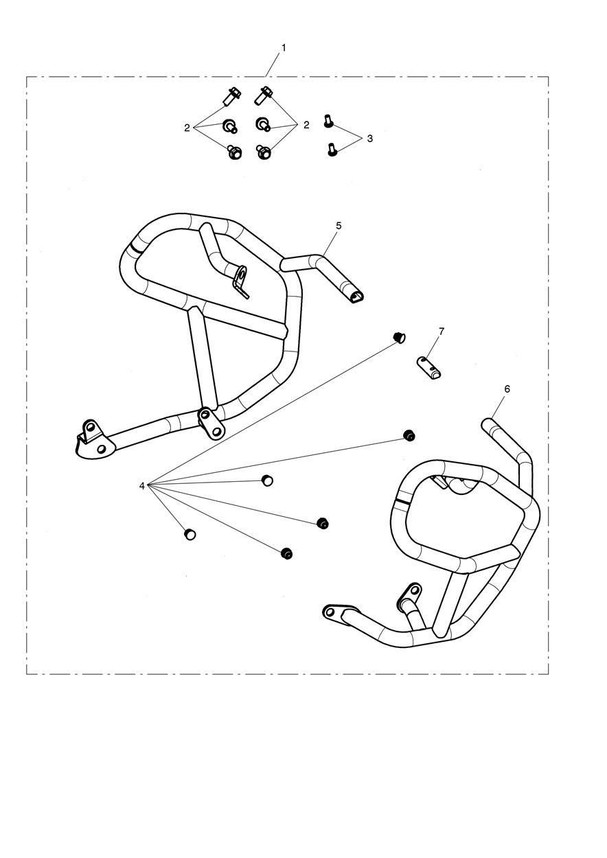 KIT DE BARRE DE PROTECTION MOTEUR POUR TIGER 800 XR 2018