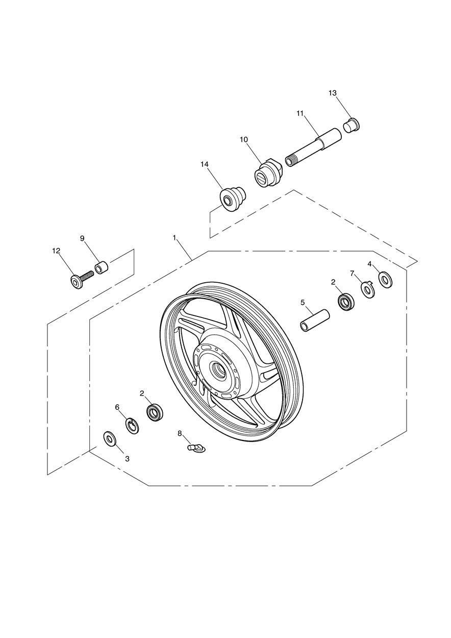 ROUE AVANT 469050 POUR SPEEDMASTER A1 2010