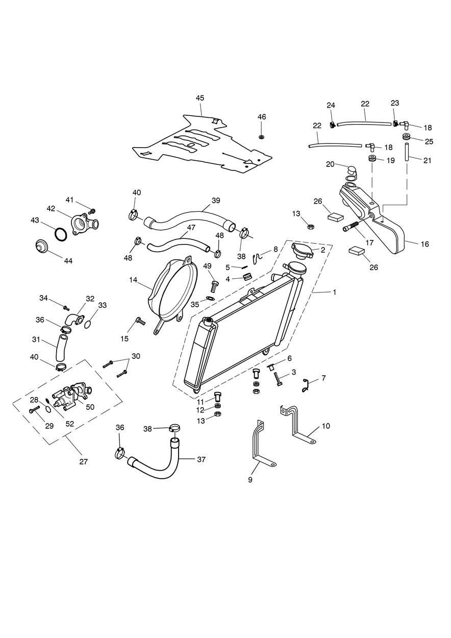SYSTEME DE REFROIDISSEMENT POUR SPRINT ST 2002