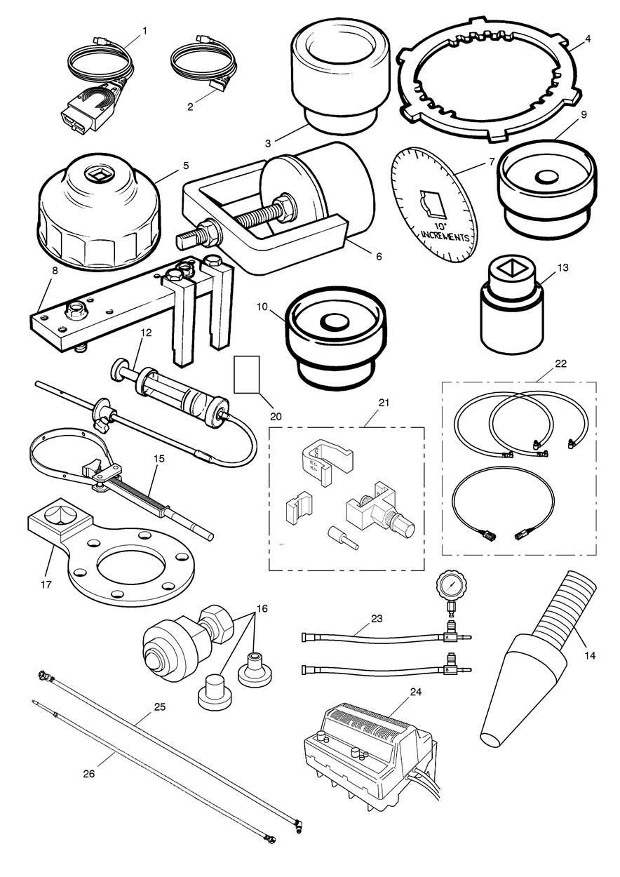 OUTILS DE SERVICE POUR TIGER 2006