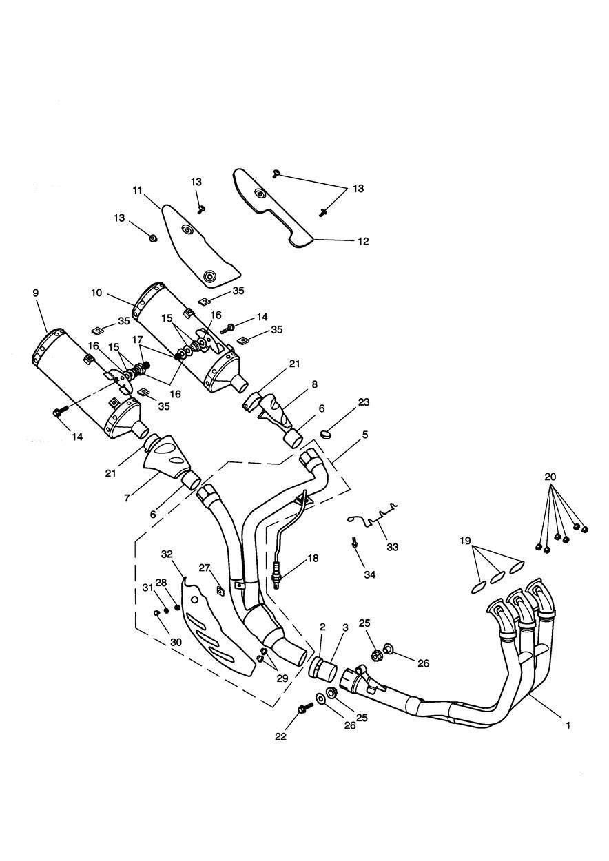 ECHAPPEMENT 333179 POUR SPEED TRIPLE 1050CCM 2005