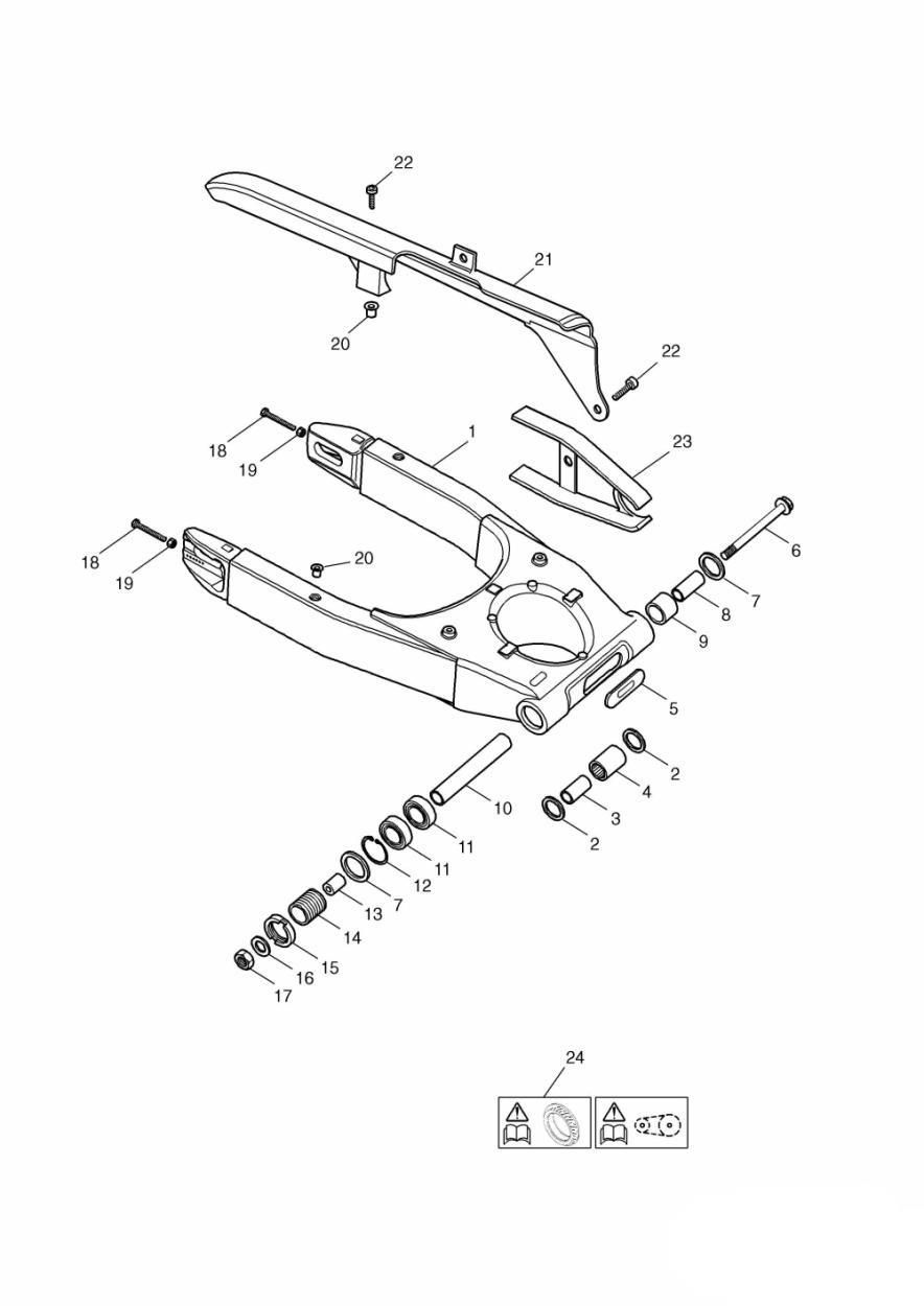 BRAS OSCILLANT POUR DAYTONA 600 2004