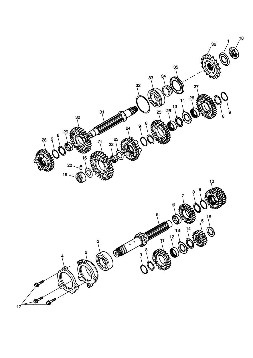 TRANSMISSION ENG POUR DAYTONA TRIPLE 675 2006
