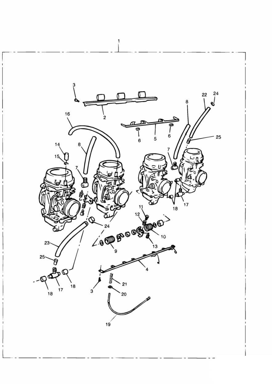 CARBURATEURS POUR 4 CYLINDRES POUR DAYTONA 1200 1992