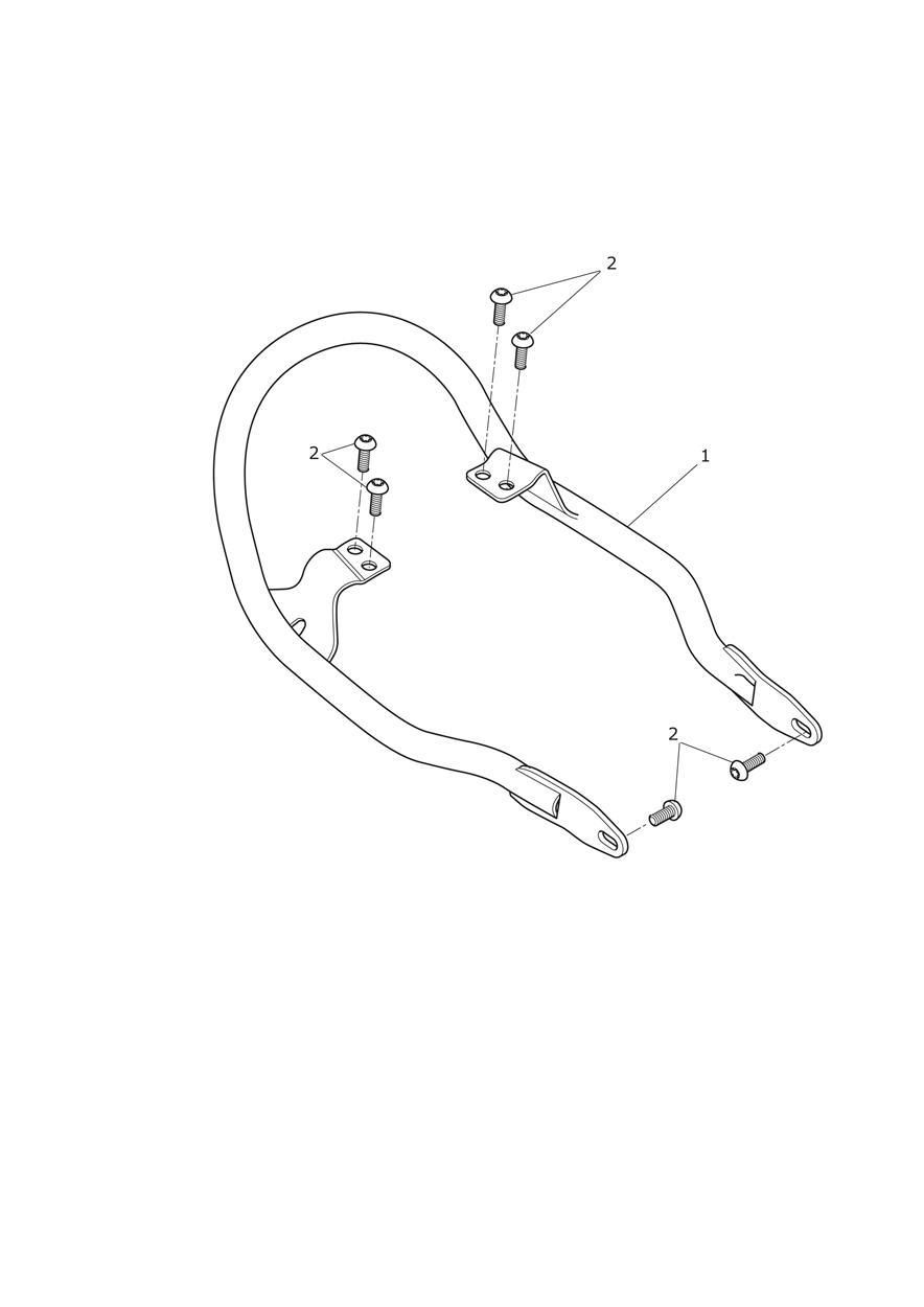 BARRE DE MAINTIEN BONNEVILLE 110EME EDITION 606134 POUR BONNEVILLE T100 1960 A2 2010