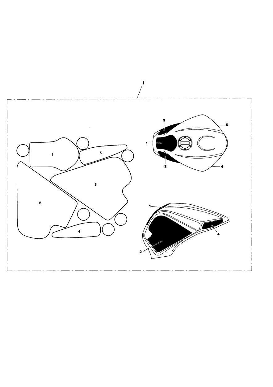 KIT DE PROTECTION PEINTURE TYPE 5 BRILLANT POUR DAYTONA 675 A1 2009