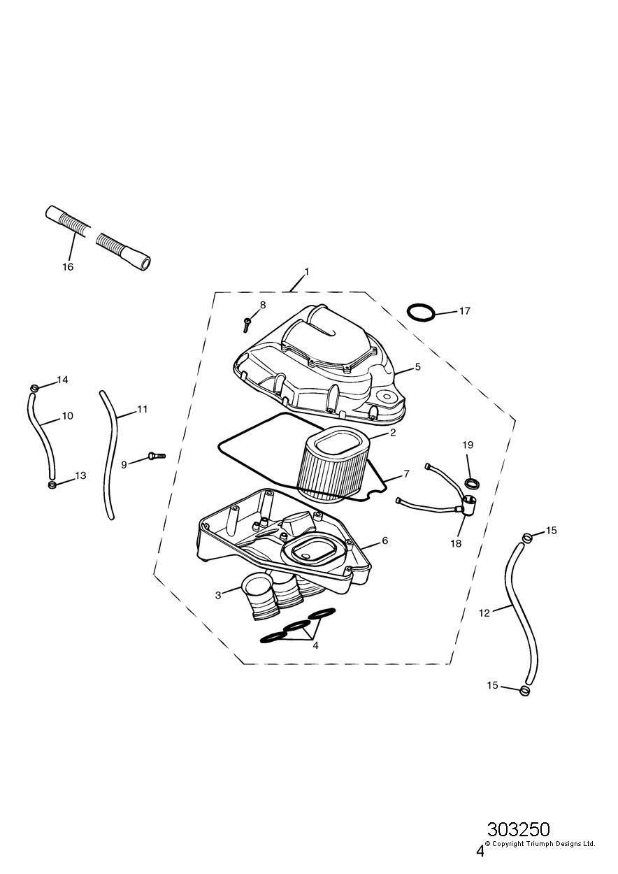 BOITE A AIR POUR SPRINT RS 2002