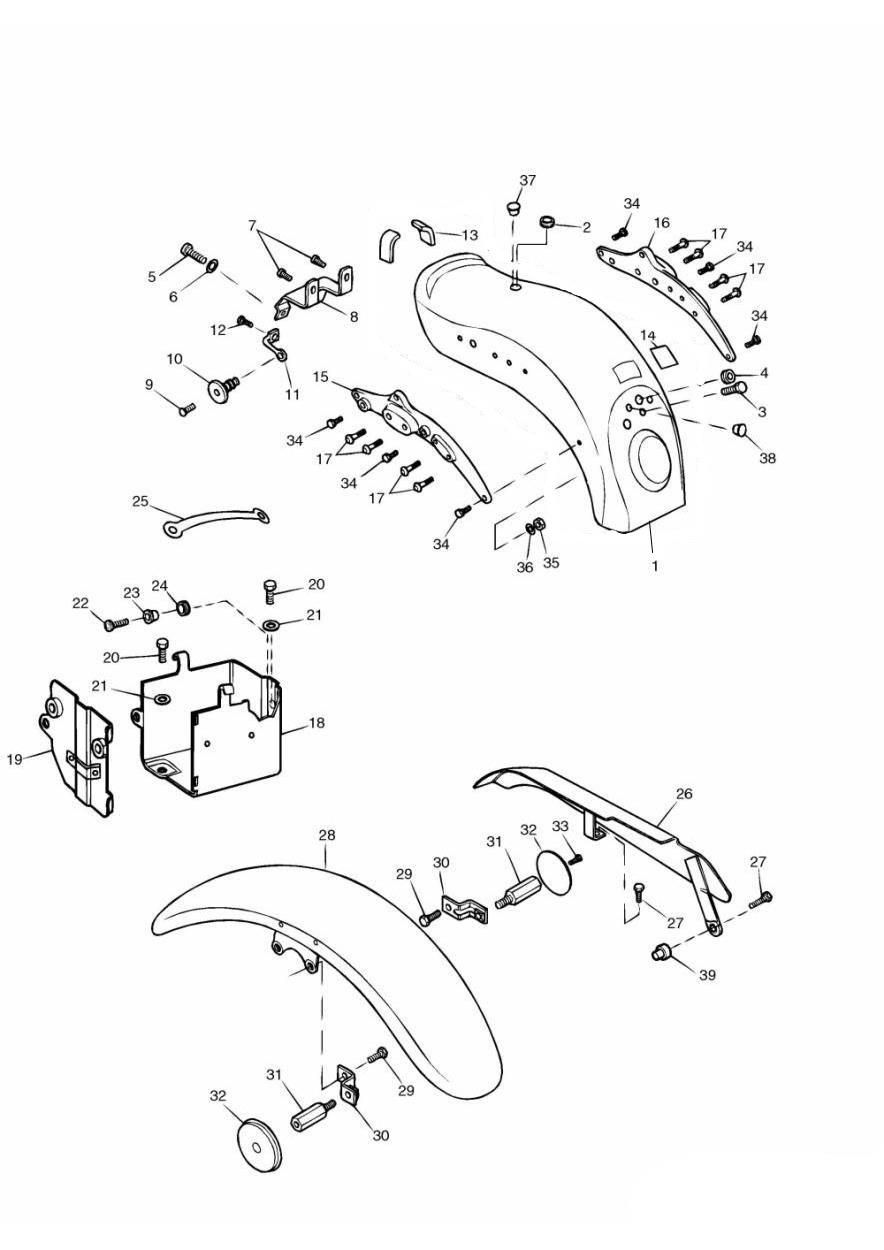 GARDE BOUE PROTECTEUR DE CHAINE ET BOITIER DE BATTERIE POUR ADVENTURER 1999