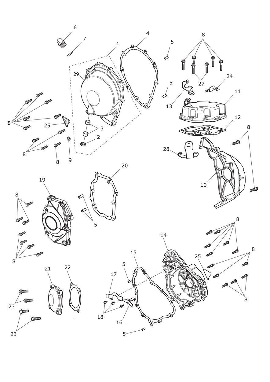 CARTER MOTEUR POUR DAYTONA MOTO 2 765 2020