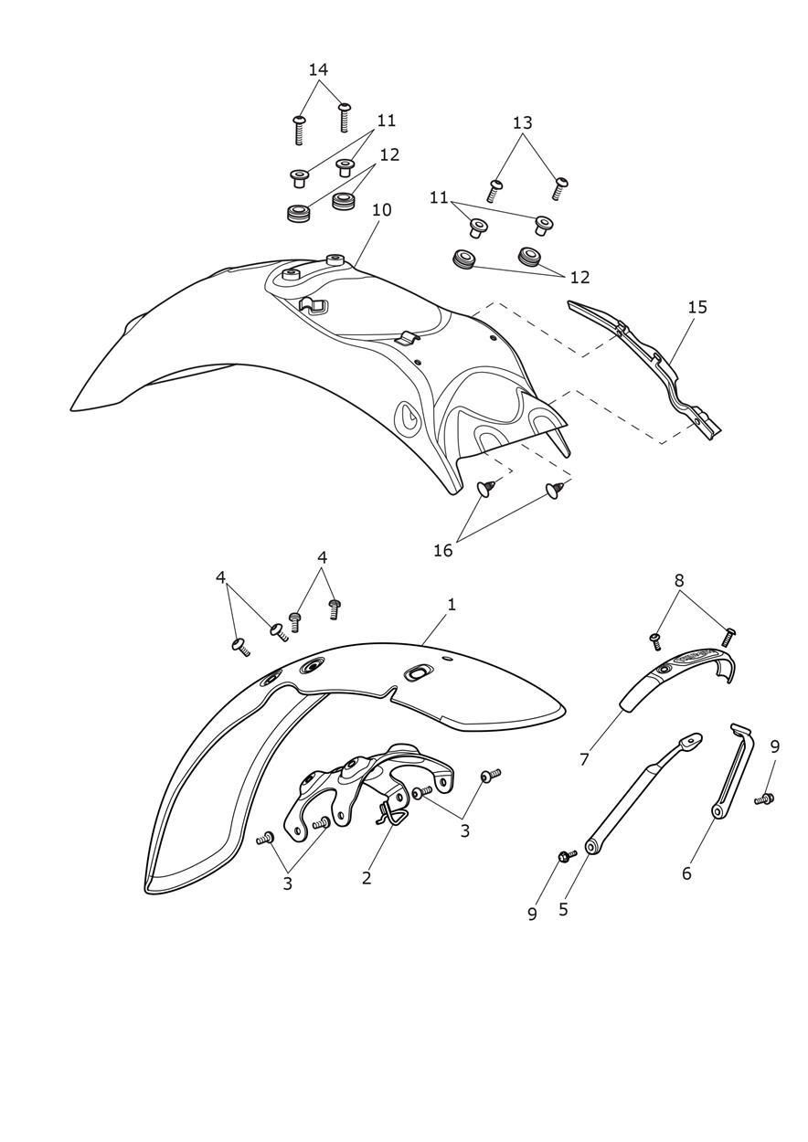 GARDE BOUE POUR BONNEVILLE T100 2017