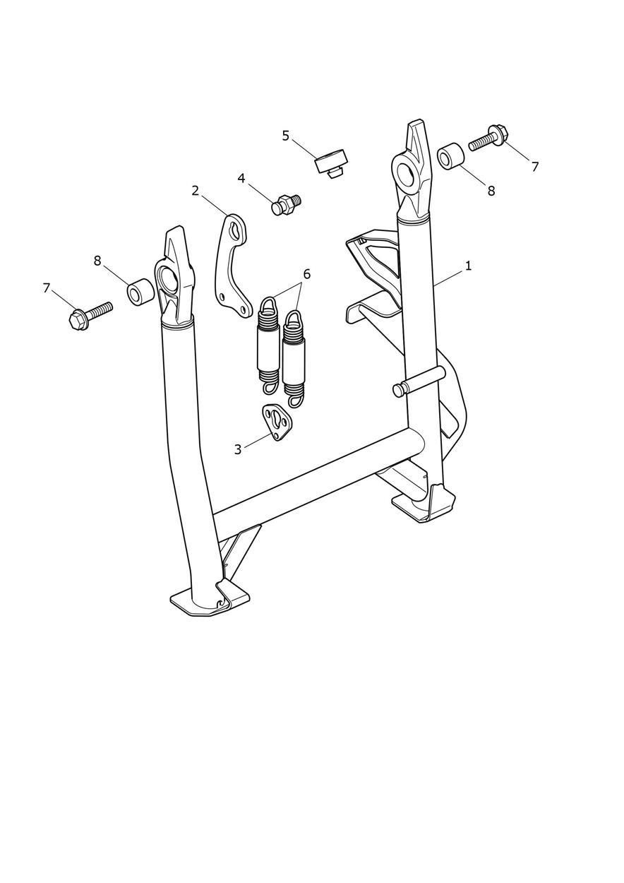 BEQUILLE CENTRAL POUR TIGER 1200 GT EXPLORER 2022