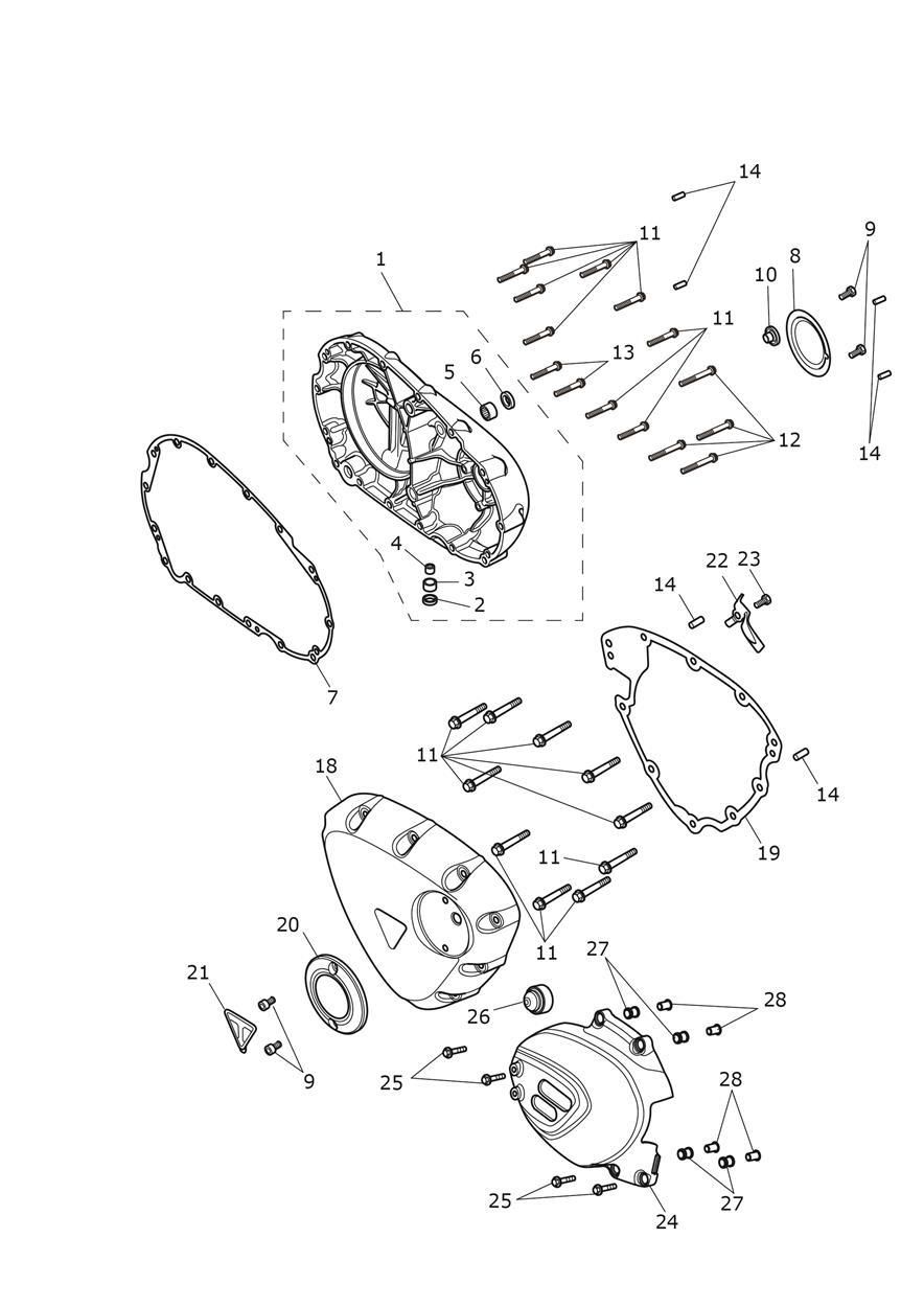 CARTER MOTEUR POUR SPEED TWIN 1200 RS 2025