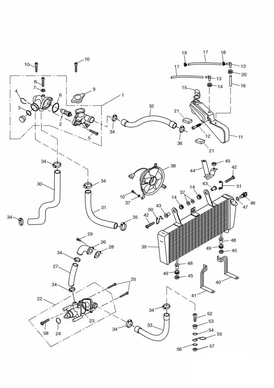 SYSTEME DE REFROIDISSEMENT POUR SPRINT RS 2000