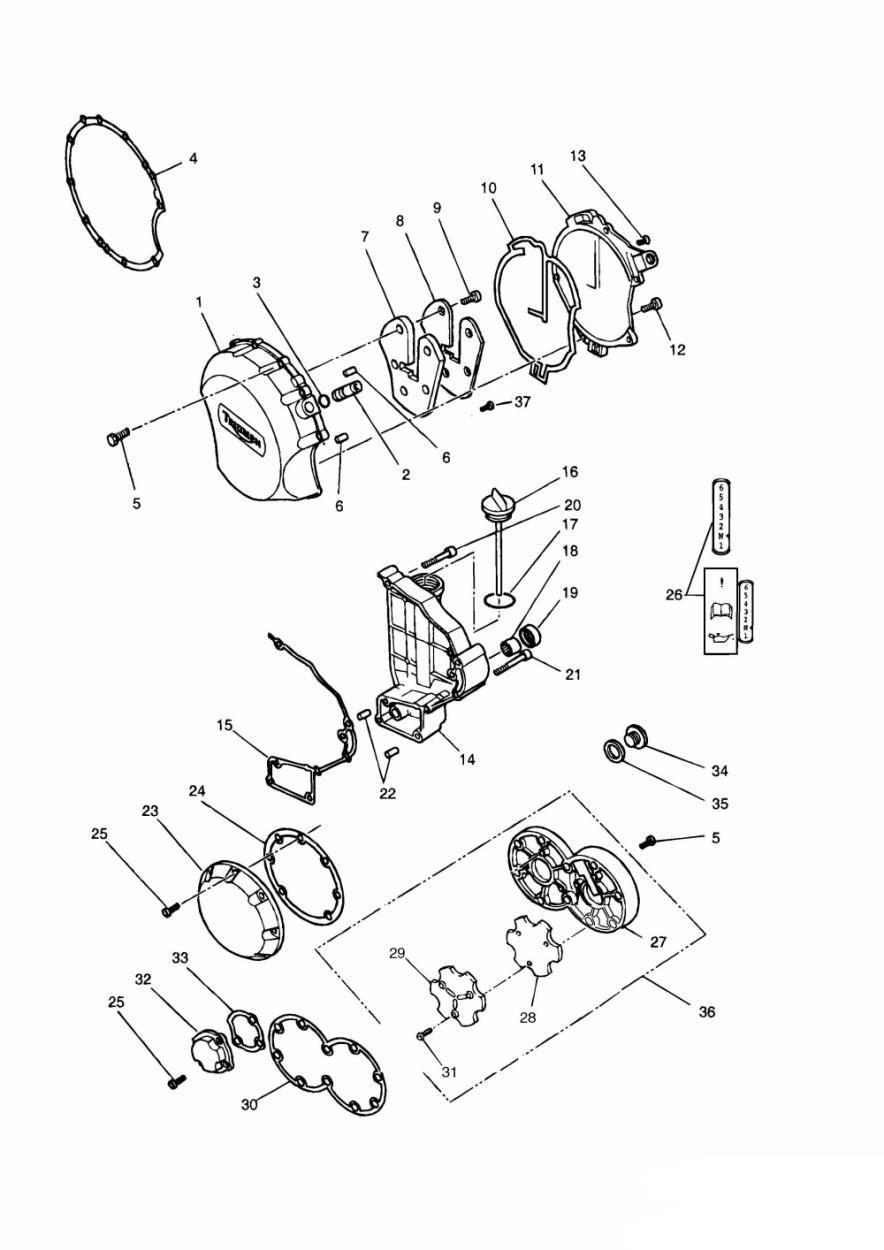 CARTER MOTEUR POUR SPEED TRIPLE 900 1993