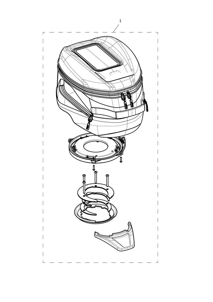 KIT DE SACOCHE DE RESERVOIR QR DETACHEMENT RAPIDE POUR STREET TRIPLE MOTO2 TM EDITION 2023