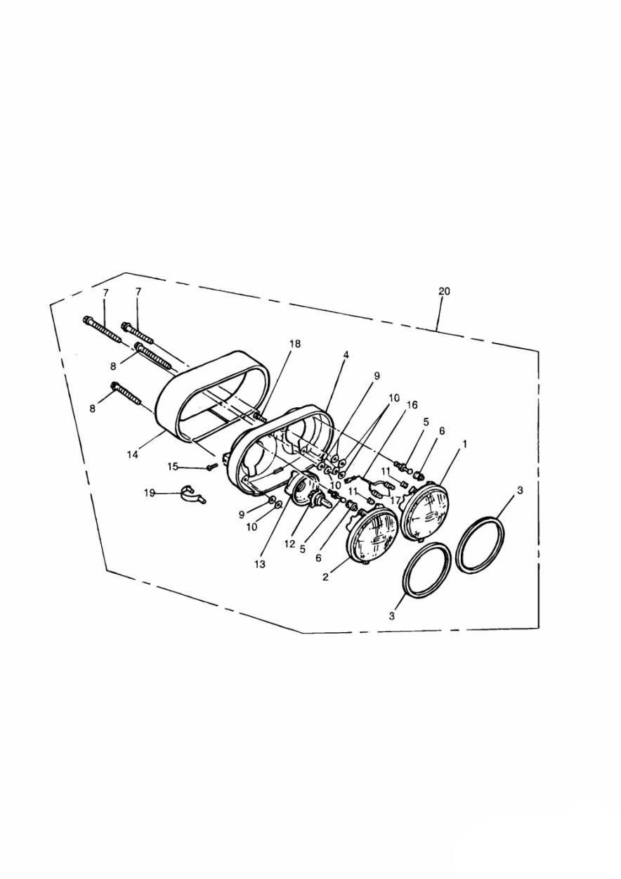 SUPPORTS DE PHARES POUR TIGER 900 CARBU 1993