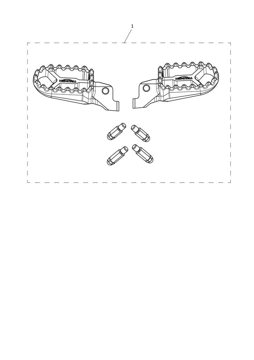 KIT DE REPOSE PIEDS POUR TIGER 900 GT 2024