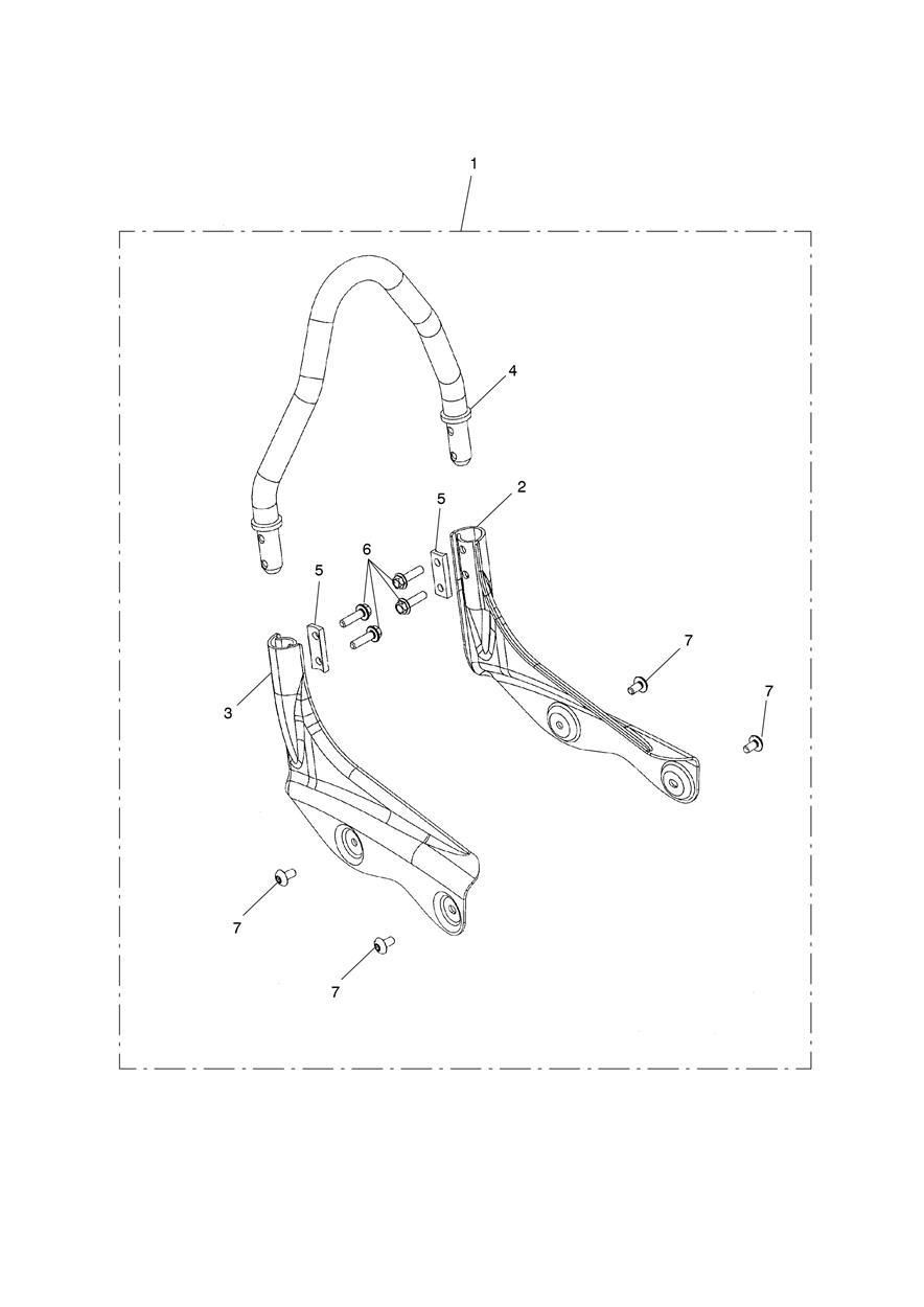 KIT DE BARRE DE DOSSERET DE SELLE POUR THUNDERBIRD COMMANDER ABS 2014