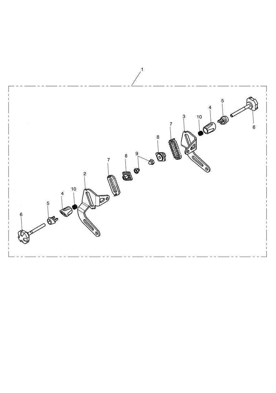 KIT DE REGLAGE D ANGLE PARE BRISE STANDARD POUR TIGER 800 2011