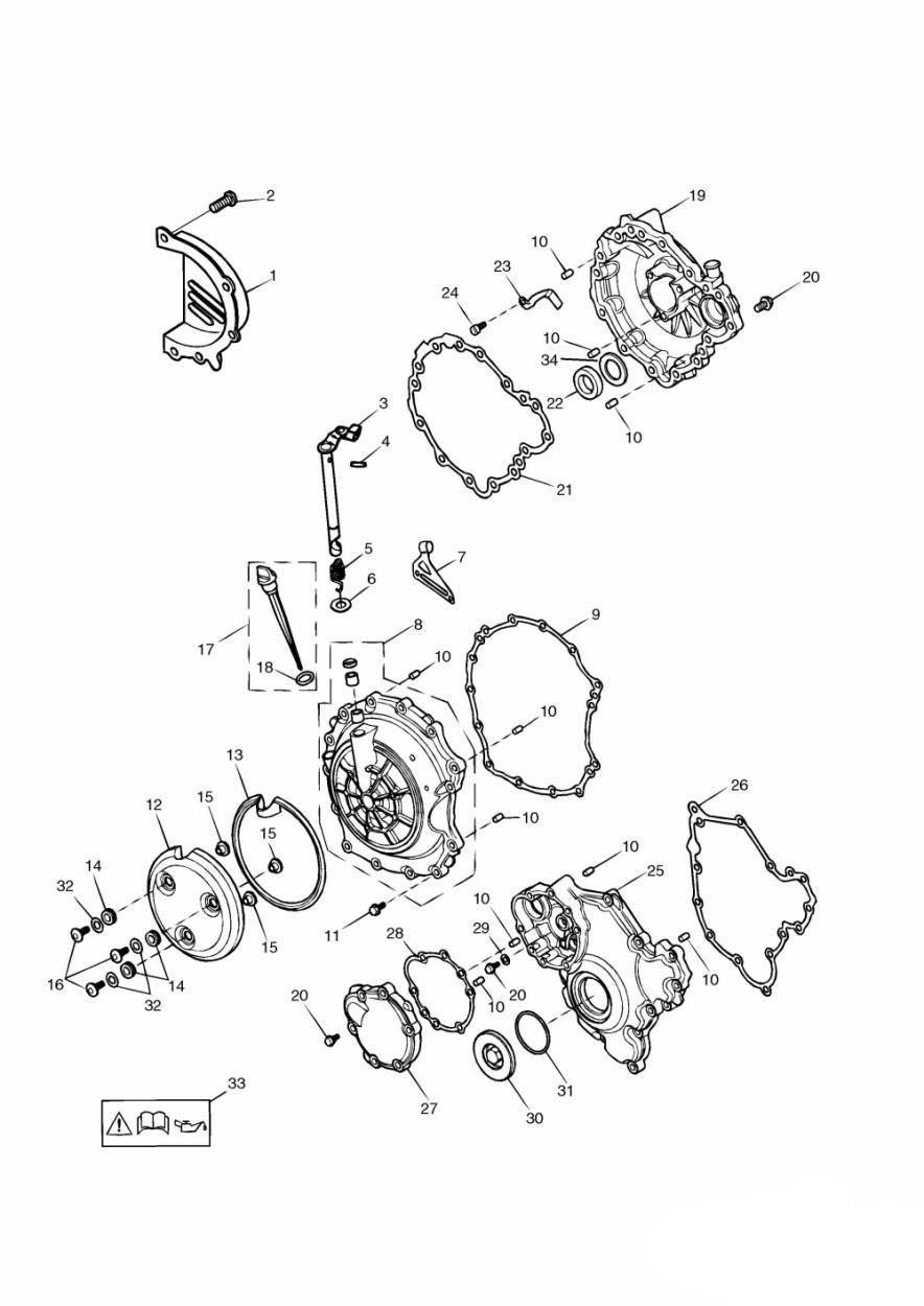 CARTER MOTEUR POUR SPRINT ST 2002
