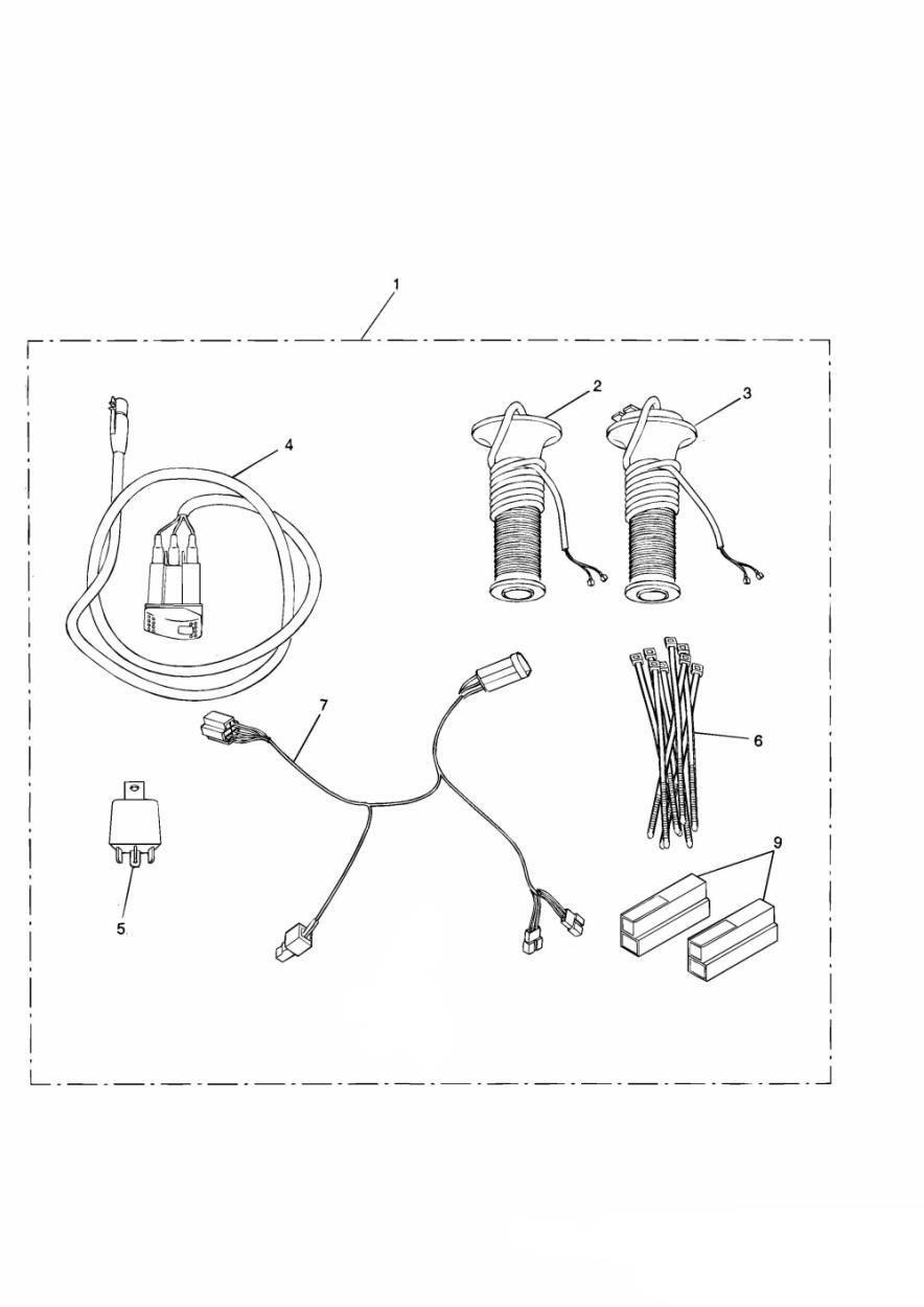 KIT DE POIGNEES CHAUFFANTES POUR TIGER 8551 1999