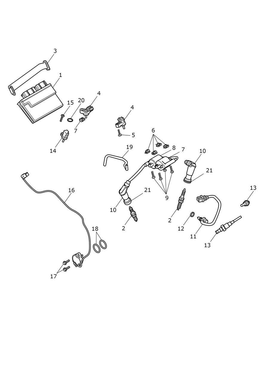 SYSTEME DE GESTION DU MOTEUR POUR SCRAMBLER 1200 GREAT ESCAPE 2021