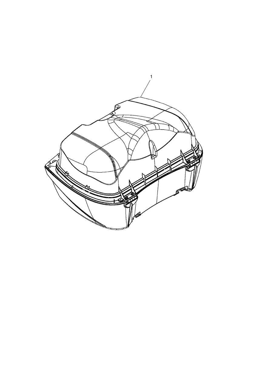 TOP CASE SANS COUVERCLE POUR TIGER SPORT ABS A1 2013
