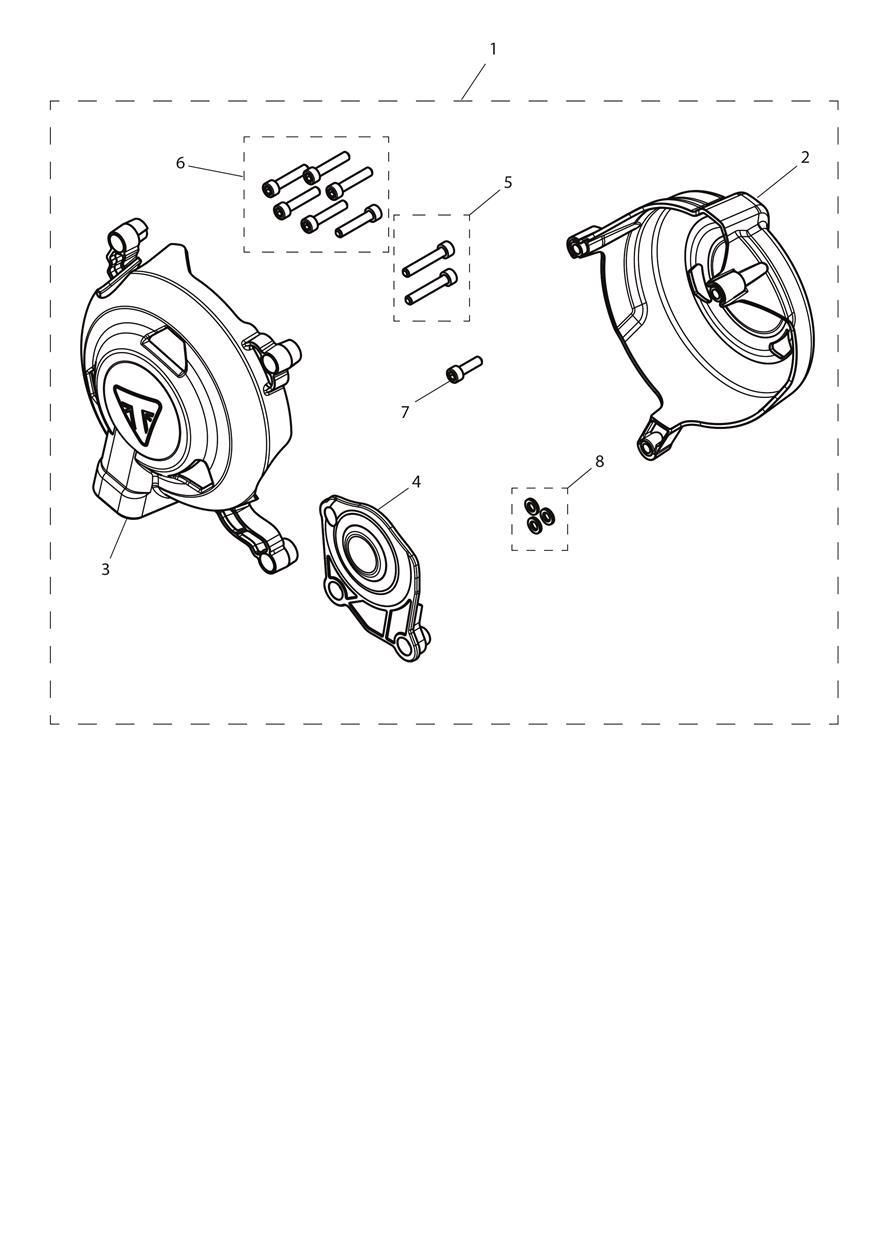 KIT DE PROTECTION COUVERTURES MOTEUR POUR DAYTONA 660 LAMS 2024