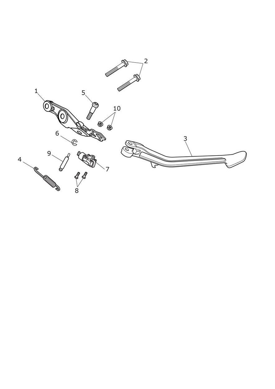BEQUILLE VERSION A FAIBLE GARDE AU SOL UNIQUEMENT POUR TIGER 1200 ALPINE EDITION 2020