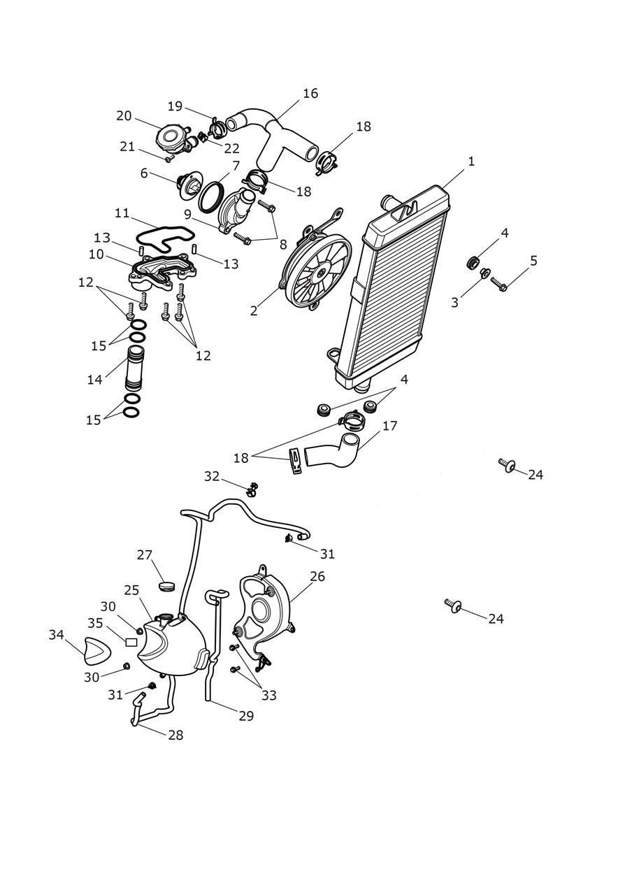 SYSTEME DE REFROIDISSEMENT POUR SPEED TWIN 1200 RS 2025