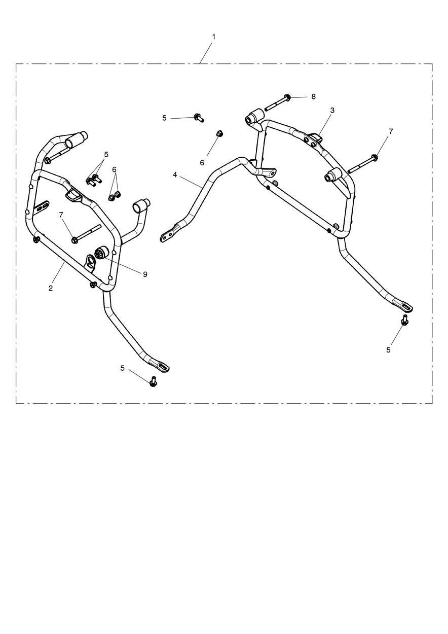 KIT DE CADRE POUR SACOCHES POUR TIGER 850 SPORT 2021